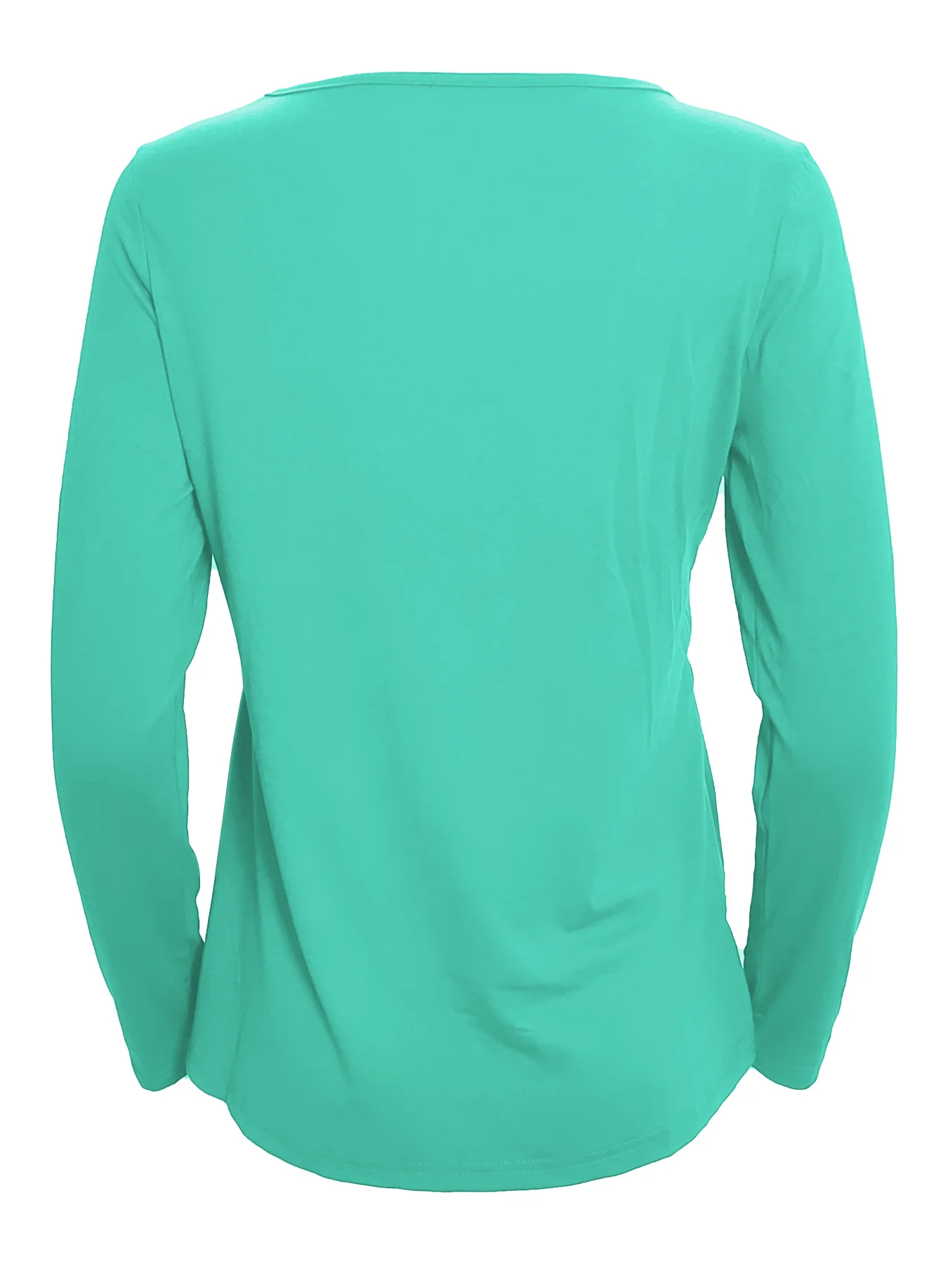 Elegant Commuting Slim Fit Three-Button Casual Solid Color Long-Sleeved Dress Top