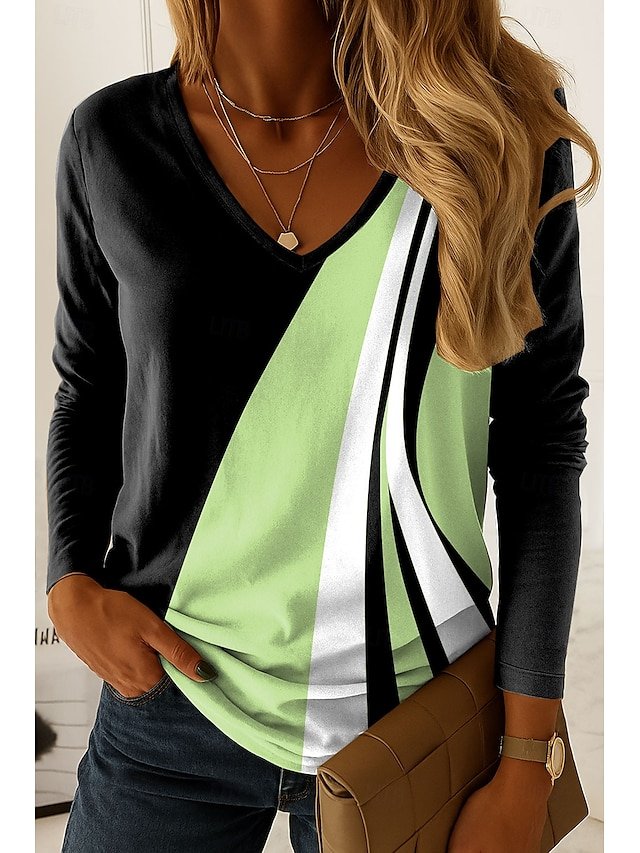 Casual Cotton V Neck T-Shirt
