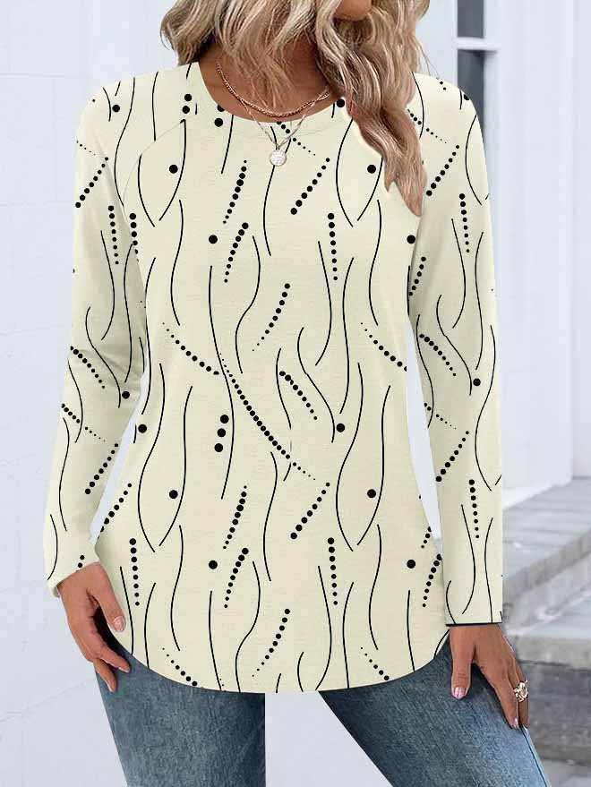 Casual Crew Neck Animal Regular Fit T-Shirt