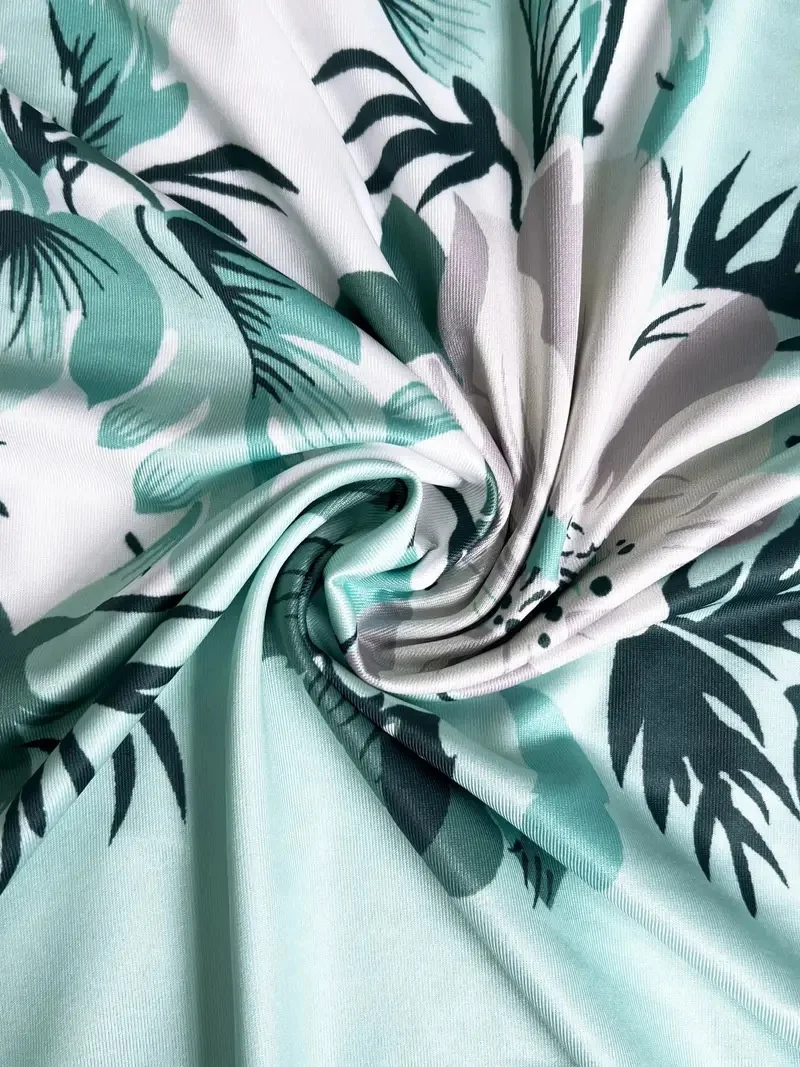 Women's Printing Floral Daily Going Out Two-Piece Set Light Blue Casual Summer Coat With Skirt Matching Set