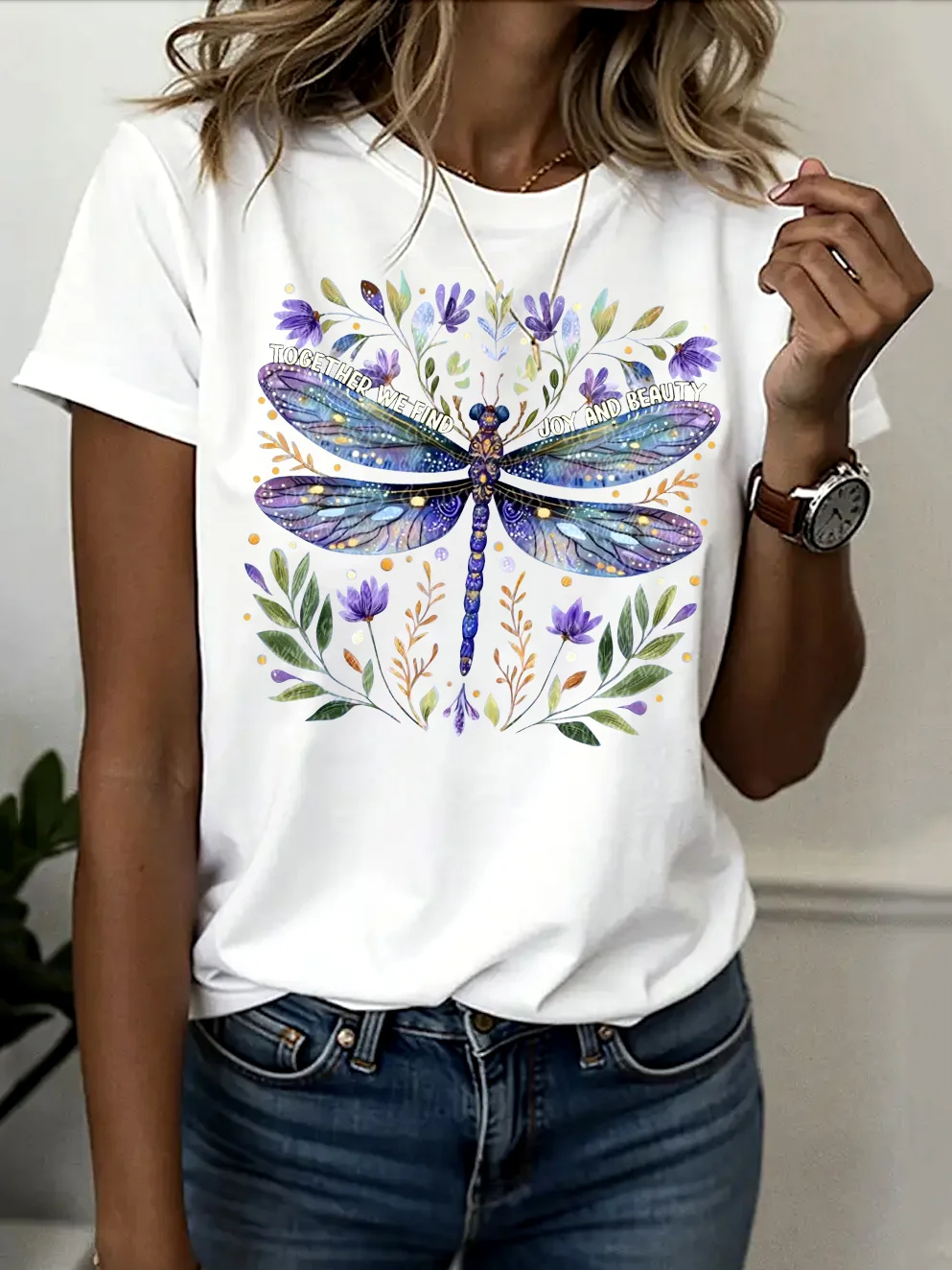 Regular Fit Vintage Plain T-Shirt
