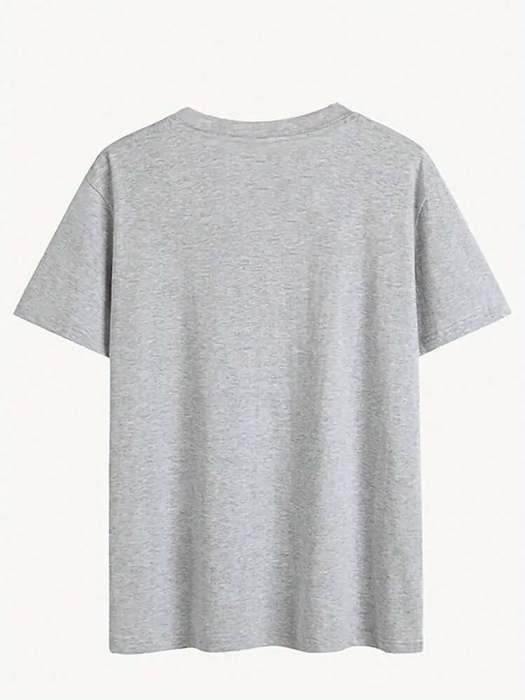 Simple Casual Round Neck Short Sleeve T-Shirt