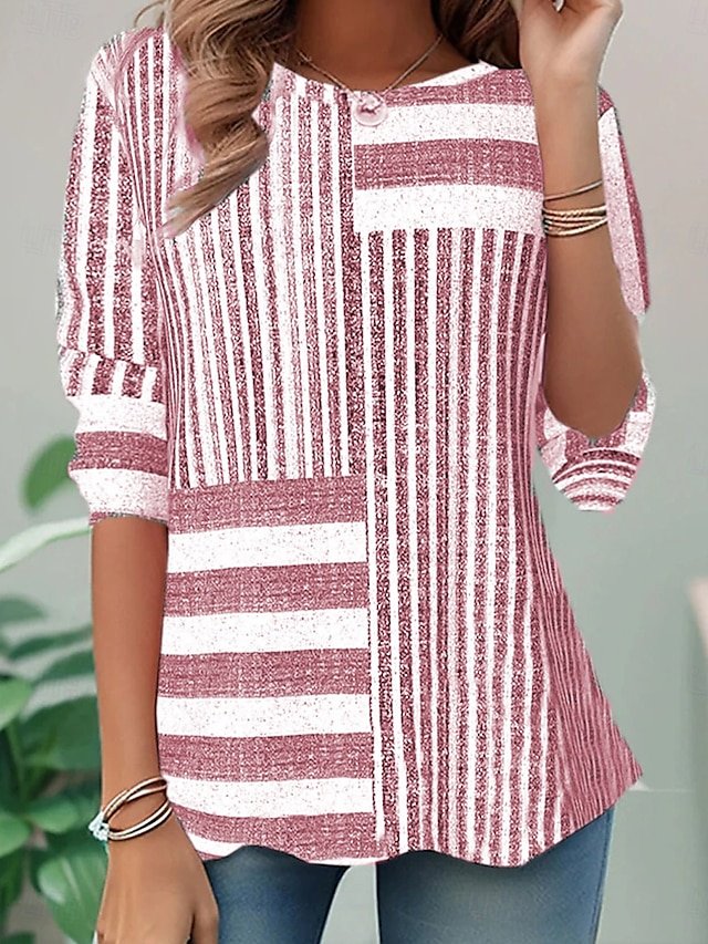 Casual Cotton Crew Neck T-Shirt