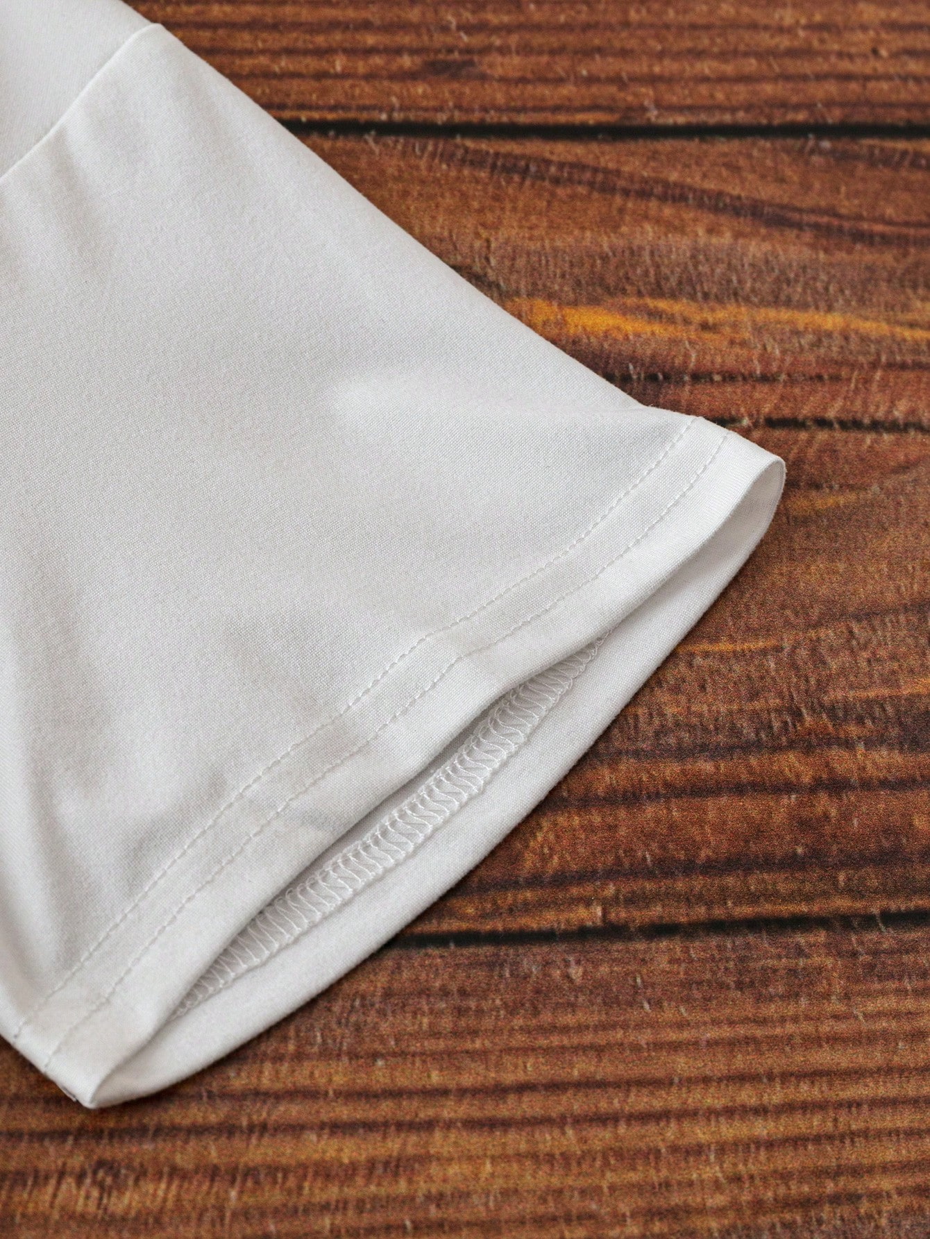 Simple Casual V-Neck Printed Long-Sleeved T-Shirt