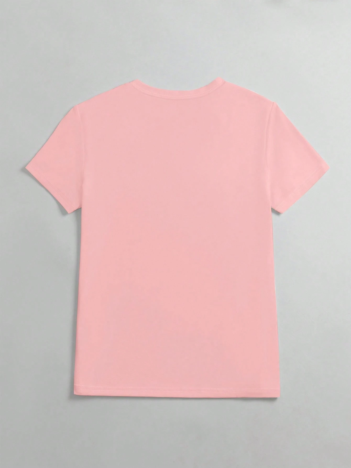 Simple Casual V-Neck Printed Long-Sleeved T-Shirt