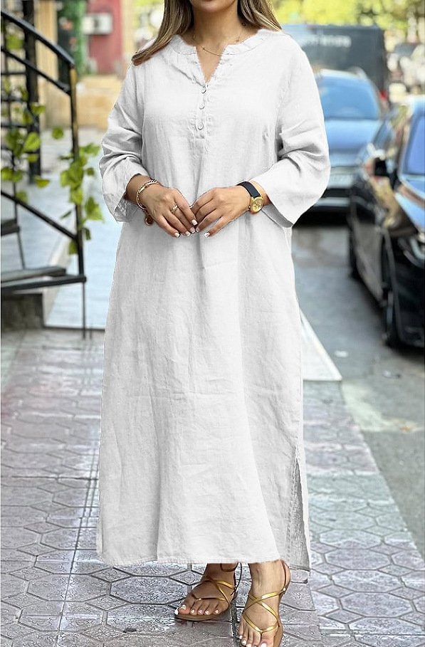 Cotton Casual Plain Regular Fit Dress With No