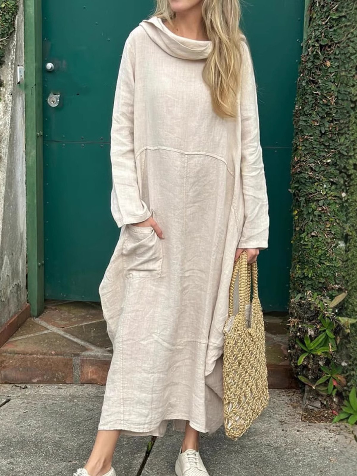 Loose Casual Plain Maxi Dress