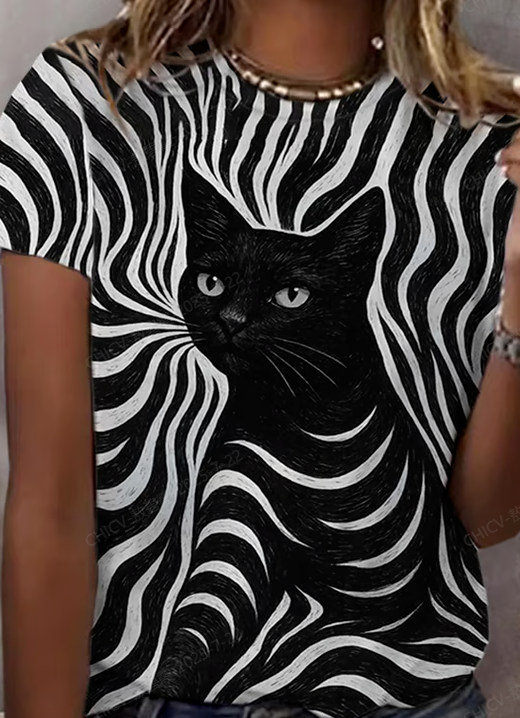 Women's Animals Cats T-shirts