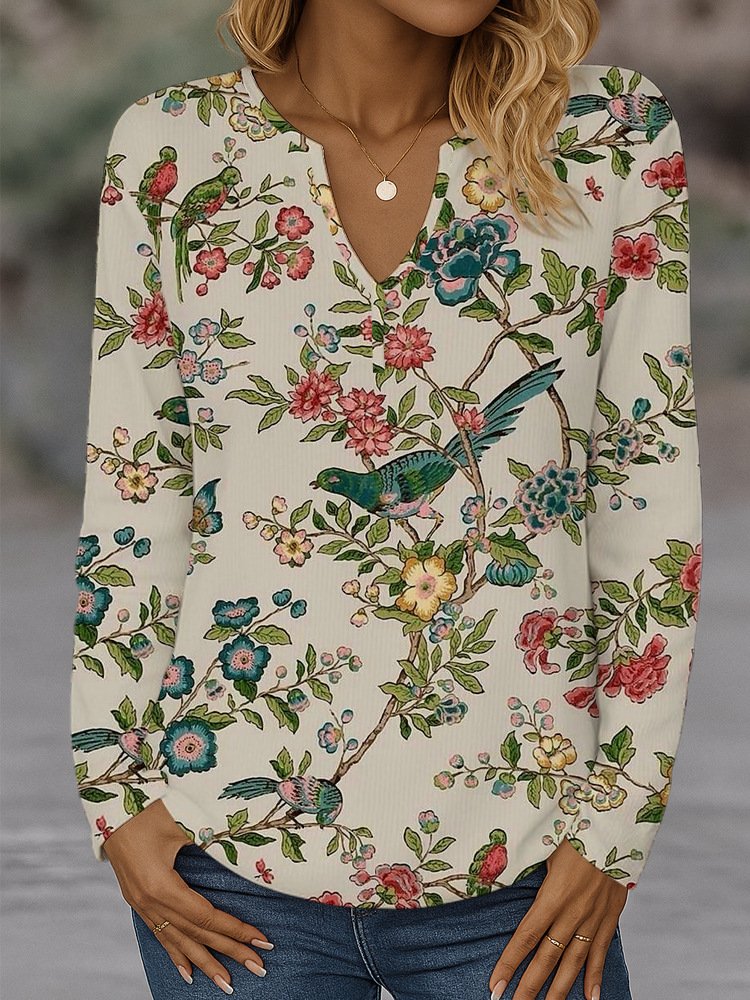 Casual V Neck T-Shirt
