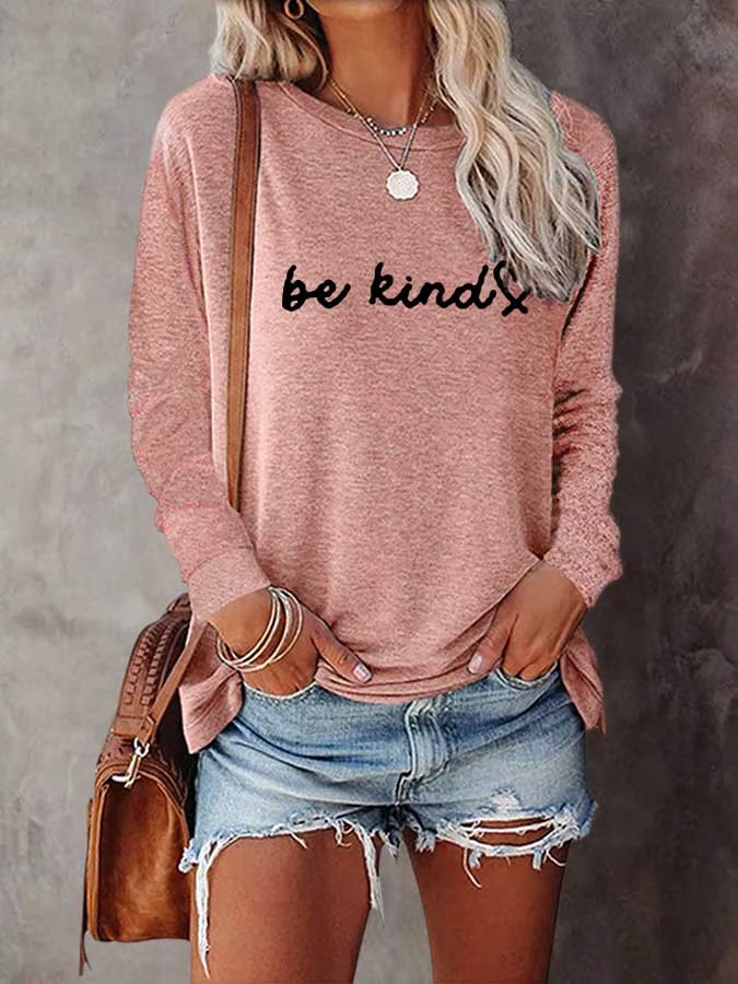 Women's Be Kind The World Is A Better Place With You In It Print T-Shirt