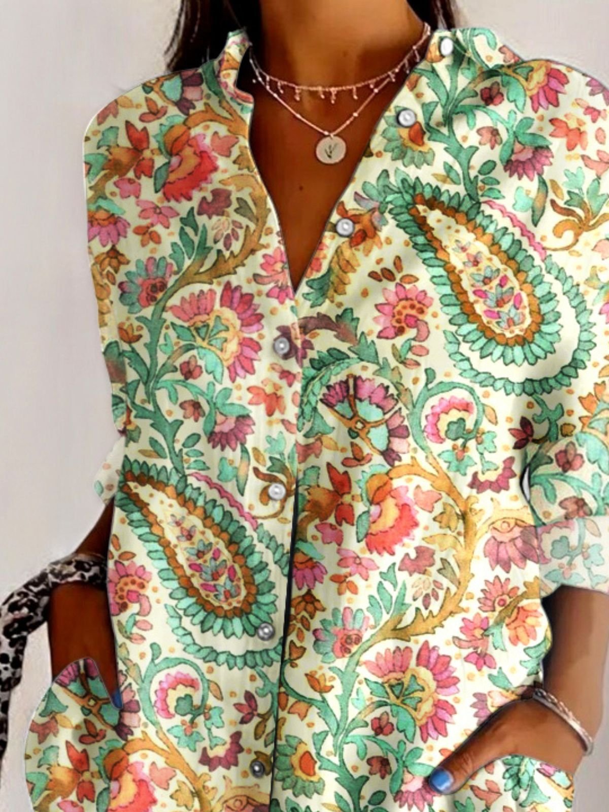 Floral Casual Cotton Shirt
