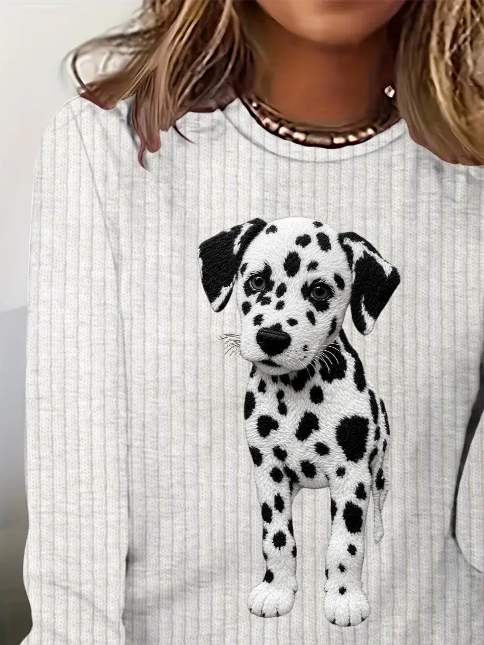 Regular Women's Casual Commuter Round Neck Long Sleeve T-Shirt