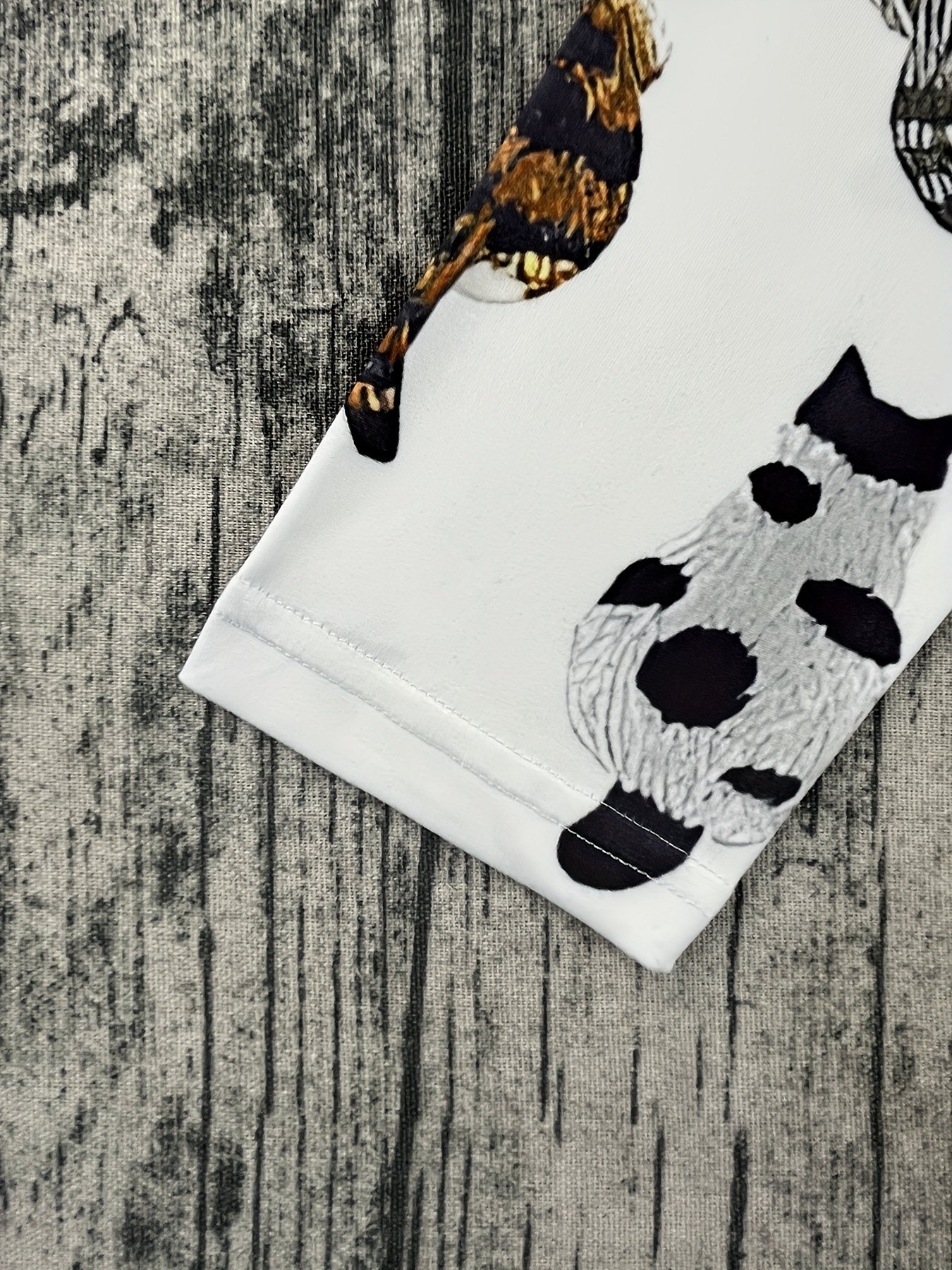 Regular Women's Animal Print Loose Long Sleeve T-Shirt