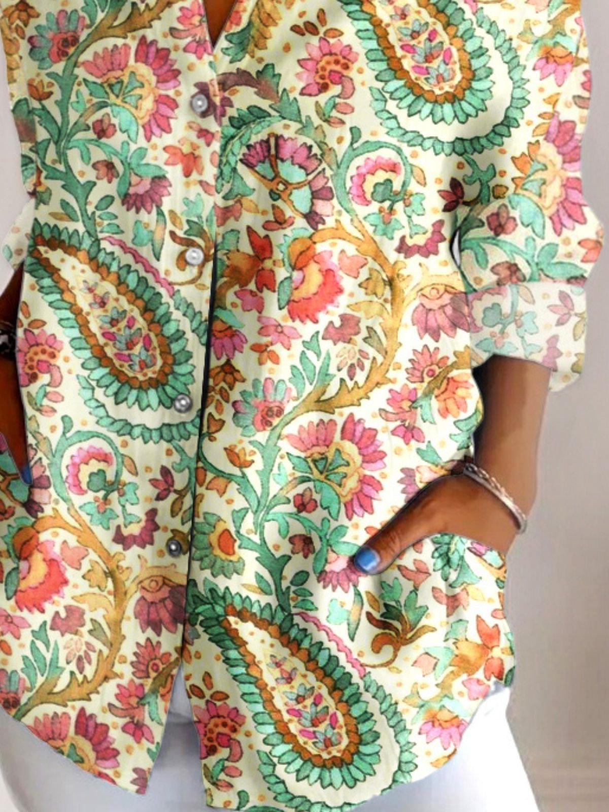 Floral Casual Cotton Shirt