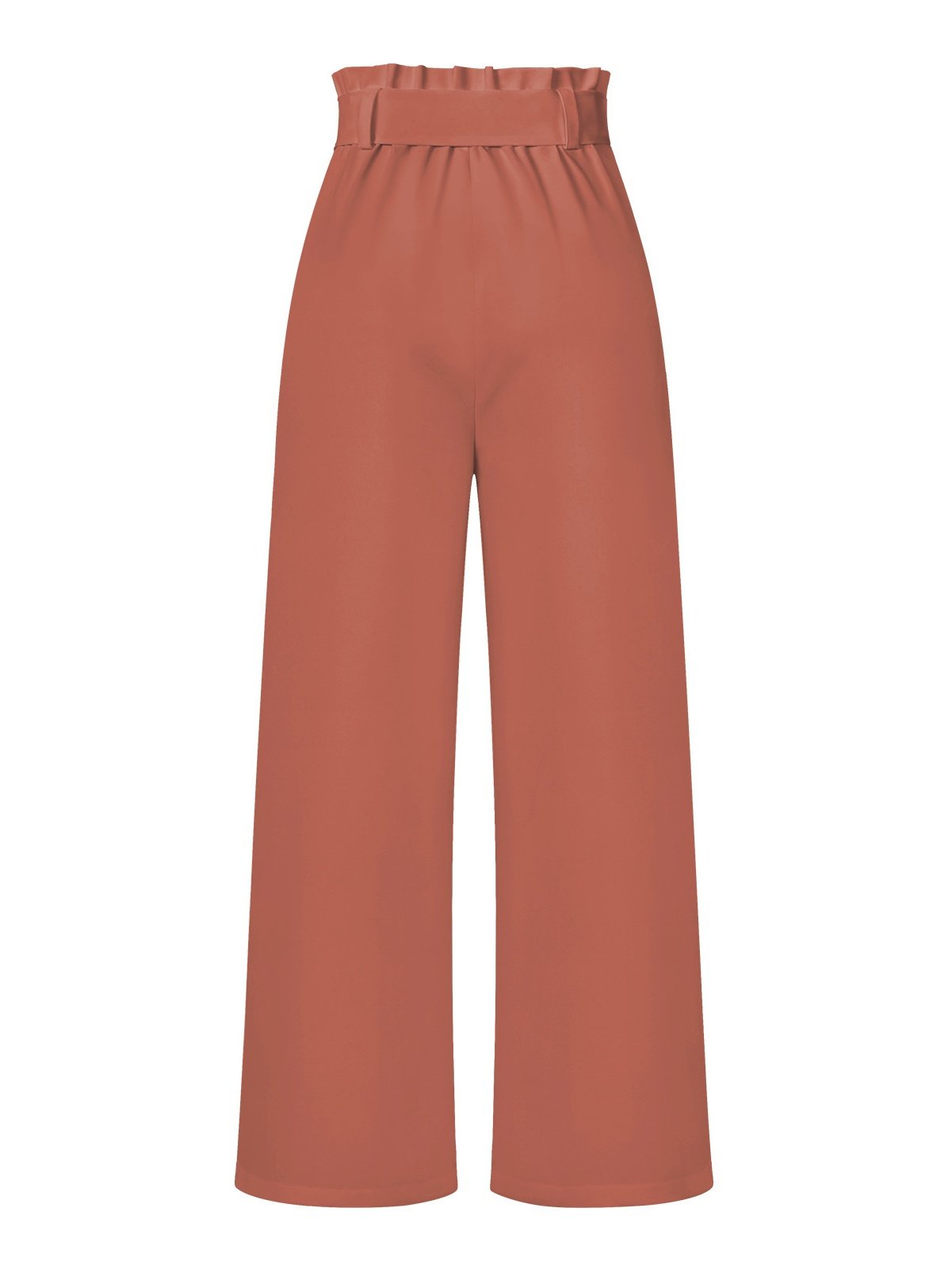 Women's  Elastic Waist H-Line Wide Leg Pants Daily Going Out Pants White Casual Split Joint Plain Spring/Fall Pants