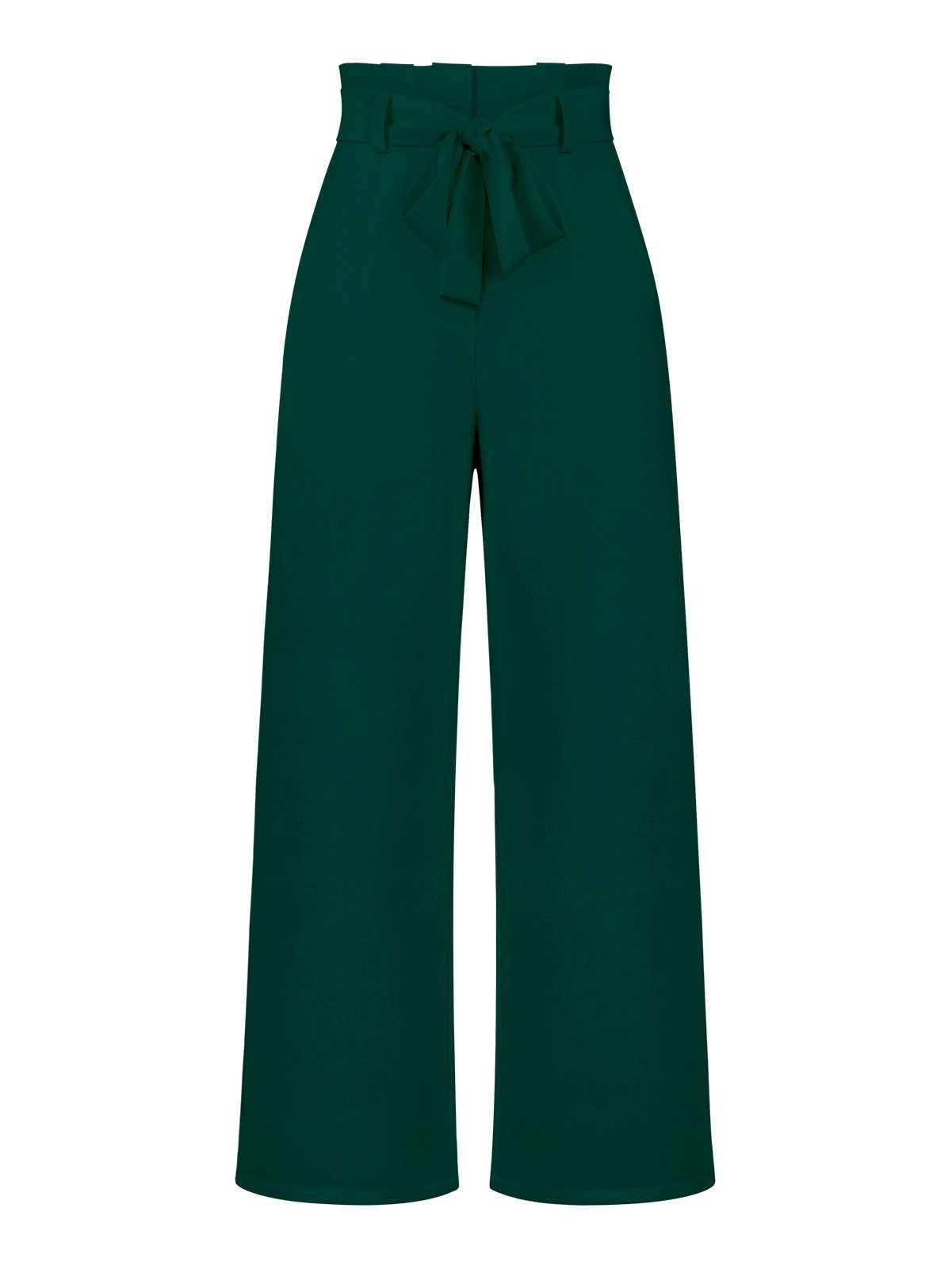 Women's  Elastic Waist H-Line Wide Leg Pants Daily Going Out Pants White Casual Split Joint Plain Spring/Fall Pants