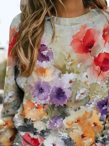Printing Casual Sweatshirt