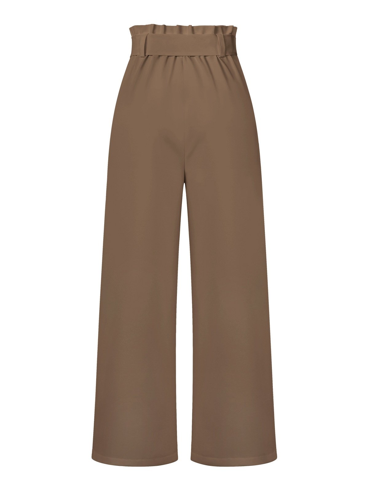 Women's  Elastic Waist H-Line Wide Leg Pants Daily Going Out Pants White Casual Split Joint Plain Spring/Fall Pants