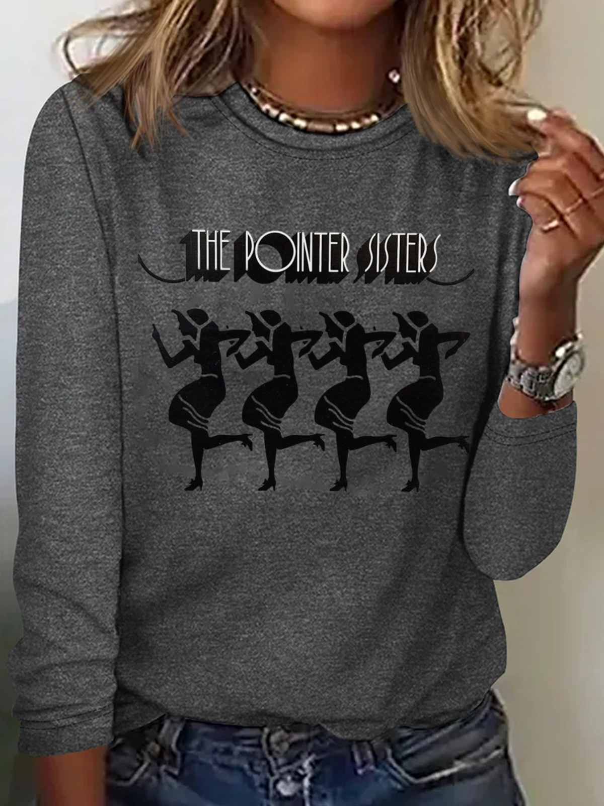 Music Festival ThePointer SistersLyrics Born Round Neck Short Sleeve T-shirt