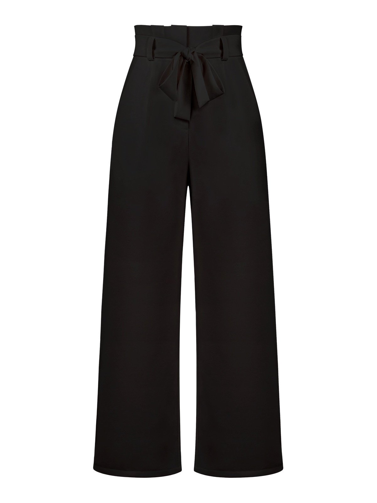Women's  Elastic Waist H-Line Wide Leg Pants Daily Going Out Pants White Casual Split Joint Plain Spring/Fall Pants