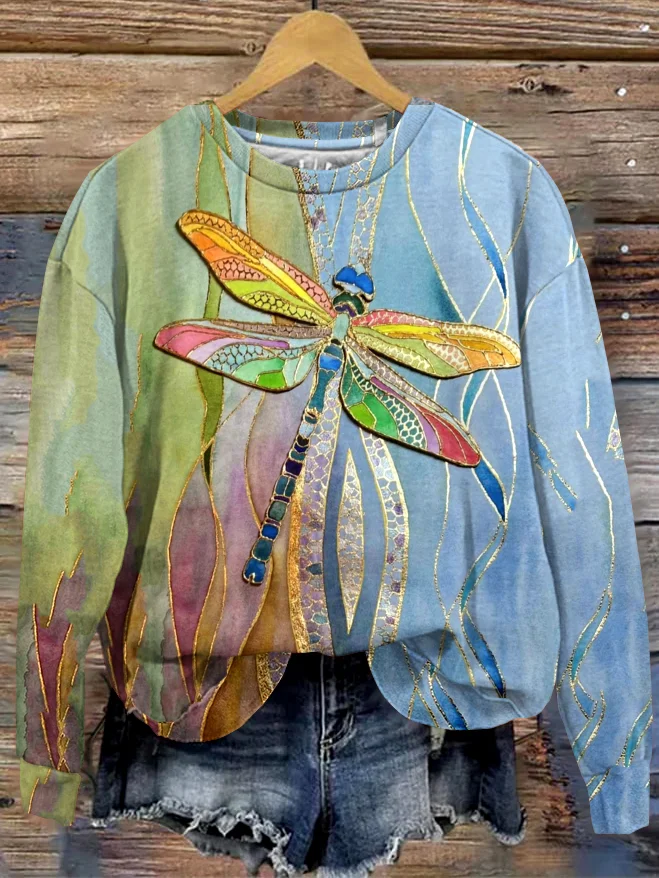 Casual Regular Fit Cotton Crew Neck Sweatshirt