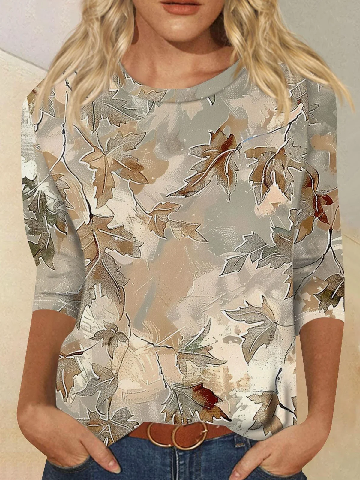 Boho Regular Fit Crew Neck Sweatshirt