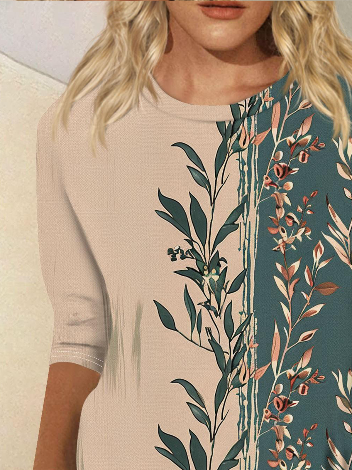 Boho Regular Fit Cotton Sweatshirt