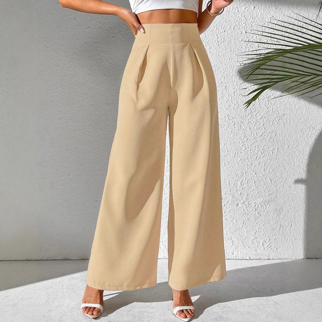 Cotton Plain Regular Fit Casual Pants