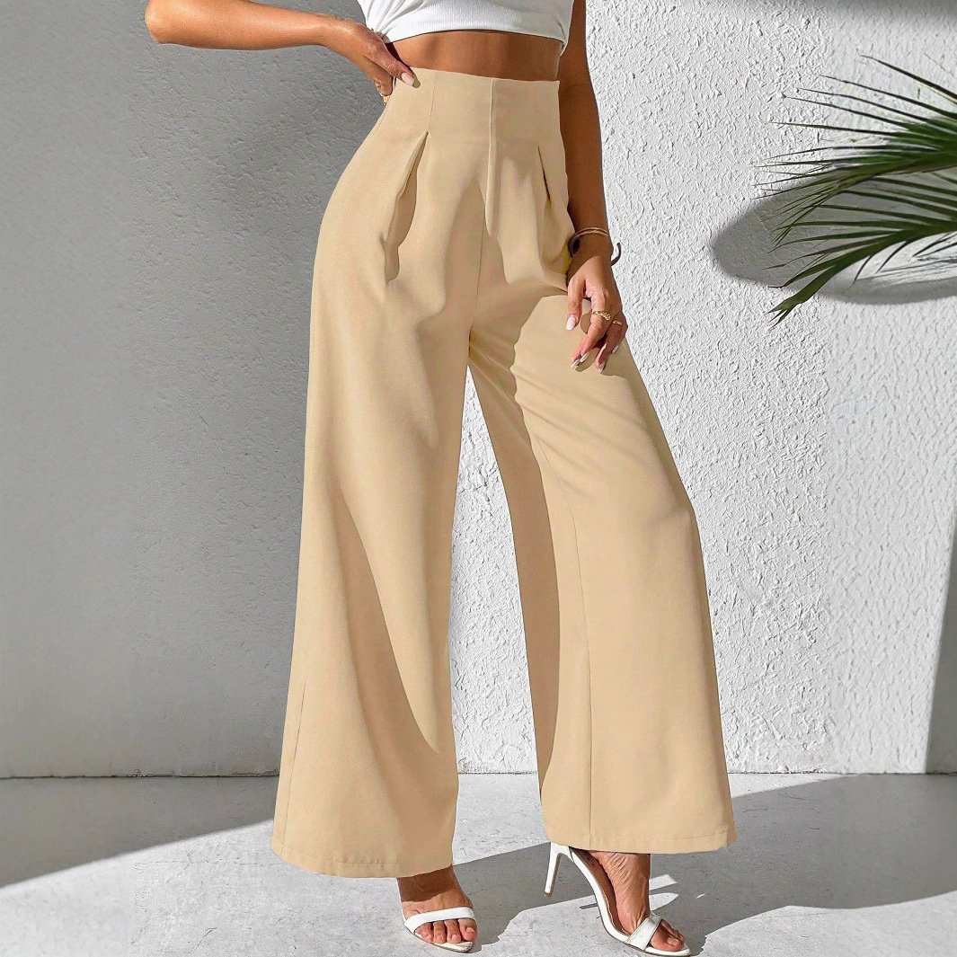 Cotton Plain Regular Fit Casual Pants