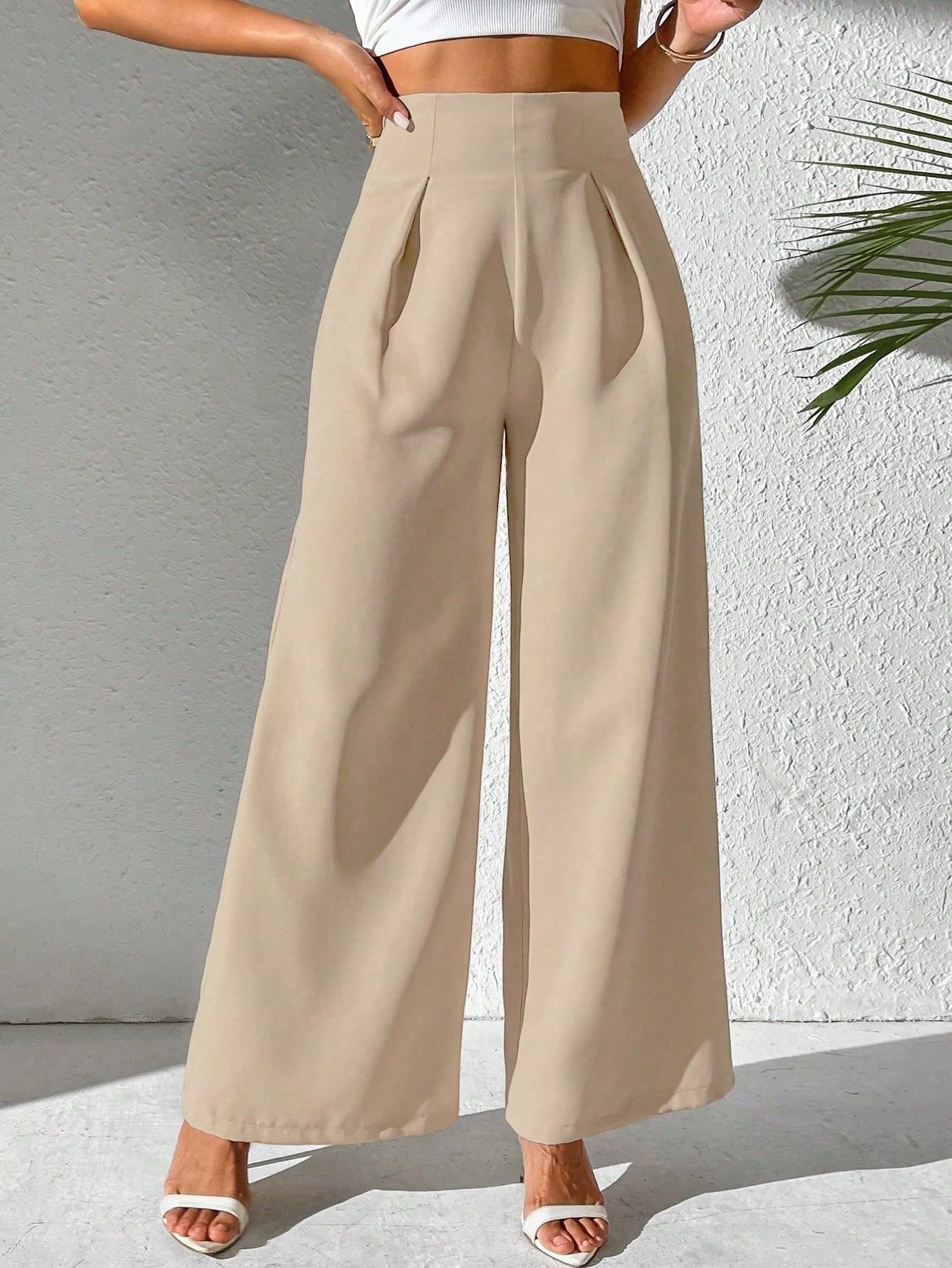 Cotton Plain Regular Fit Casual Pants