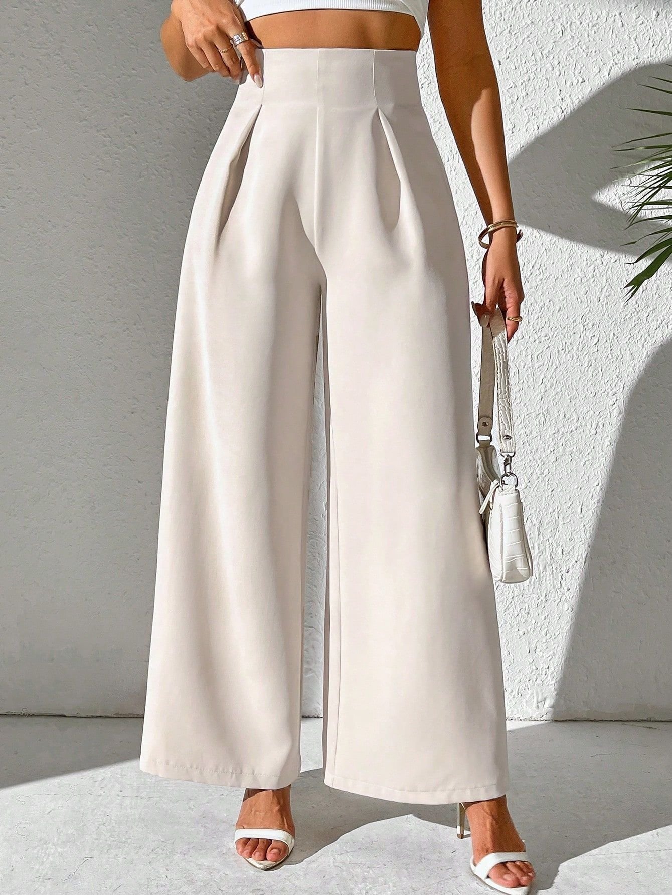 Cotton Plain Regular Fit Casual Pants