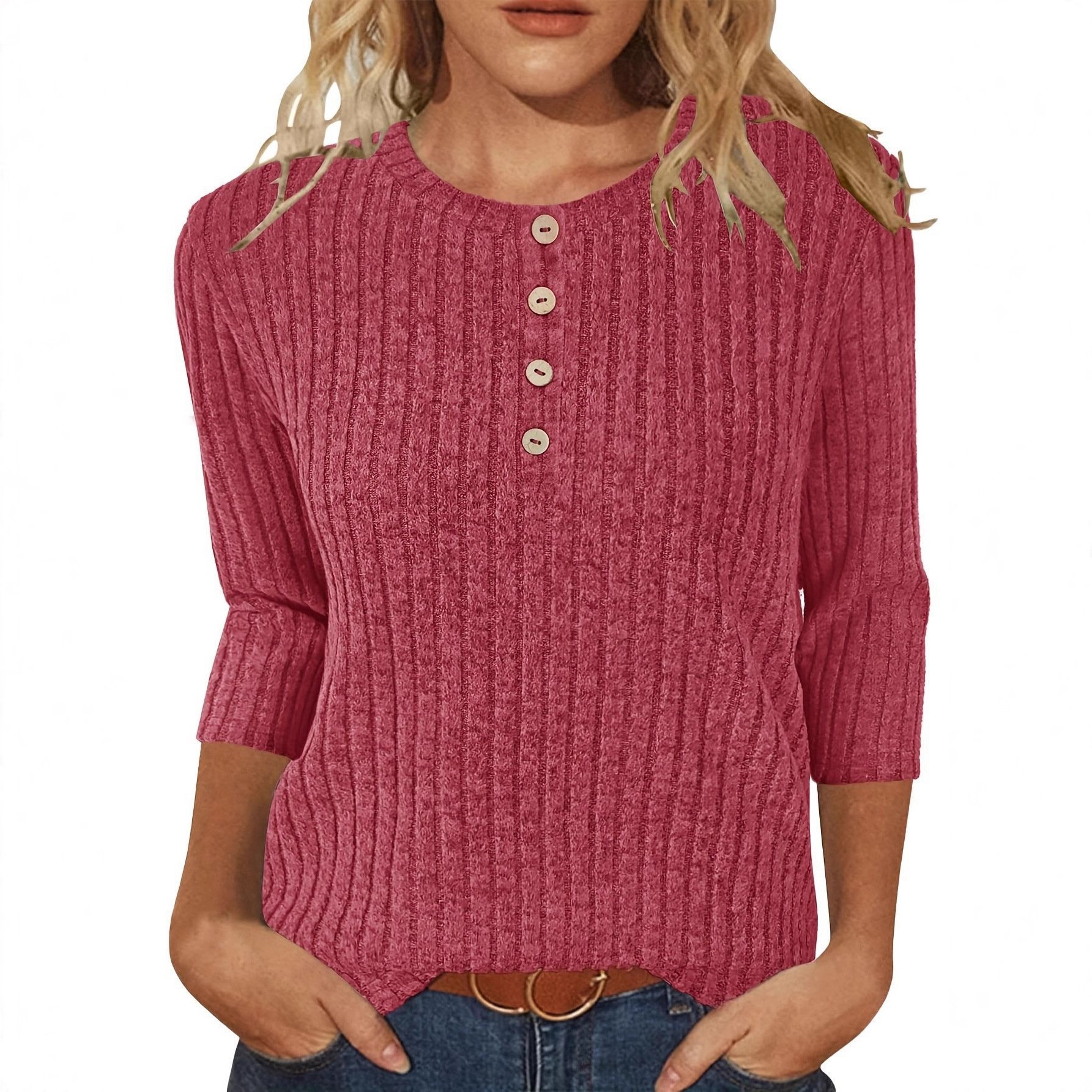 Cotton Crew Neck Casual Plain T-Shirt