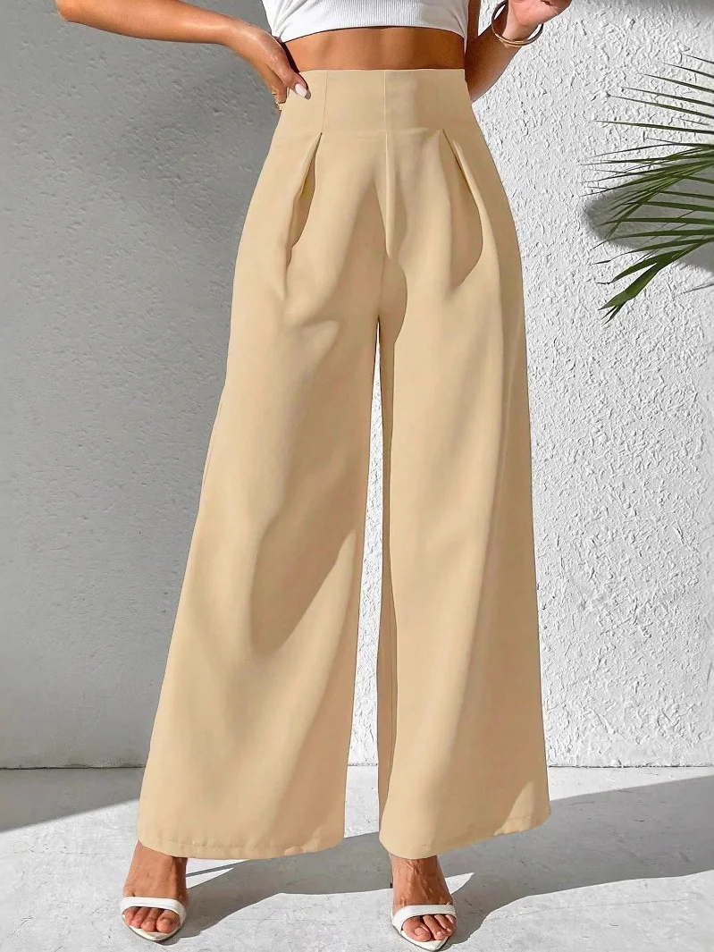 Cotton Plain Regular Fit Casual Pants