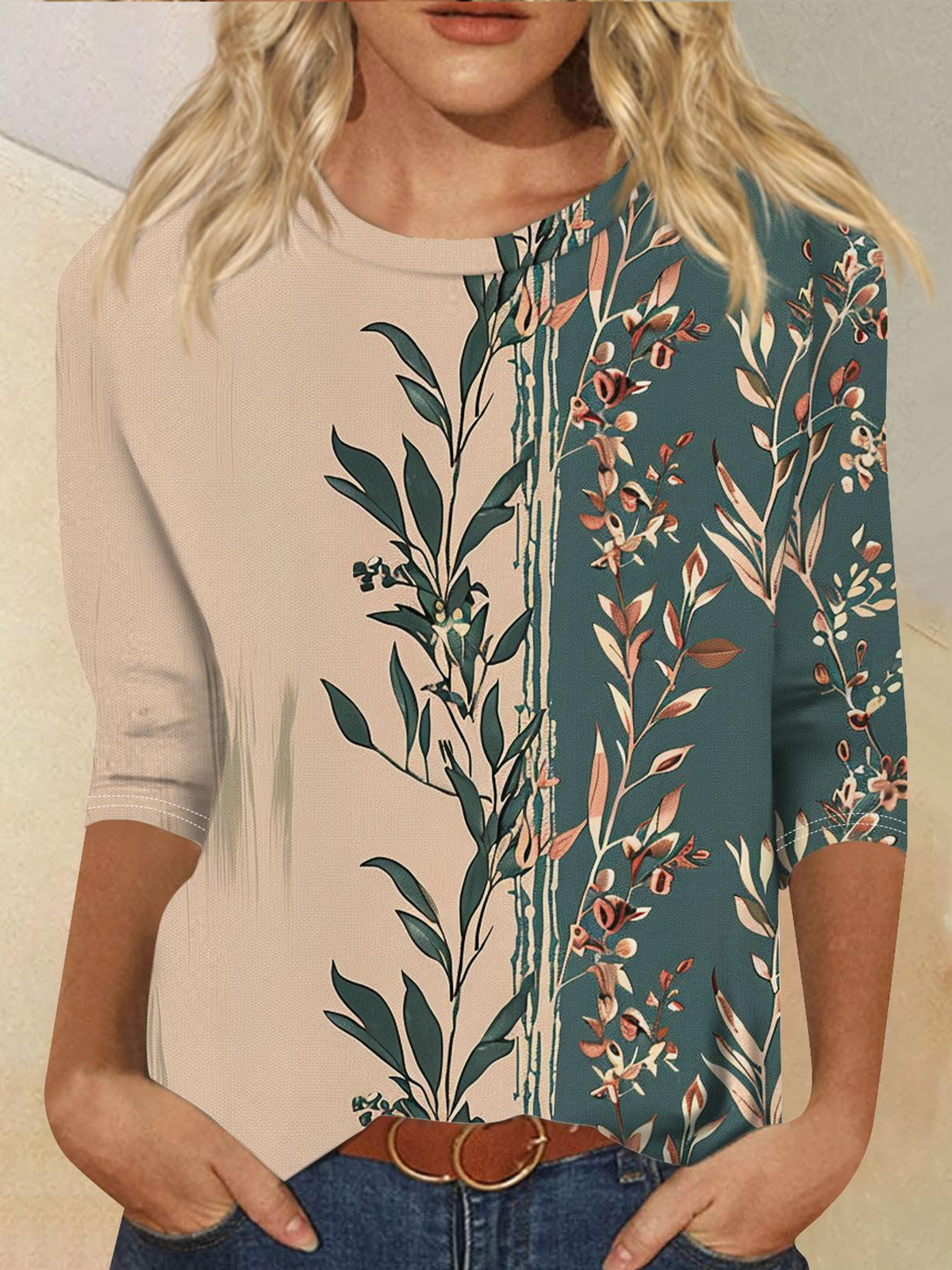 Boho Regular Fit Cotton Sweatshirt
