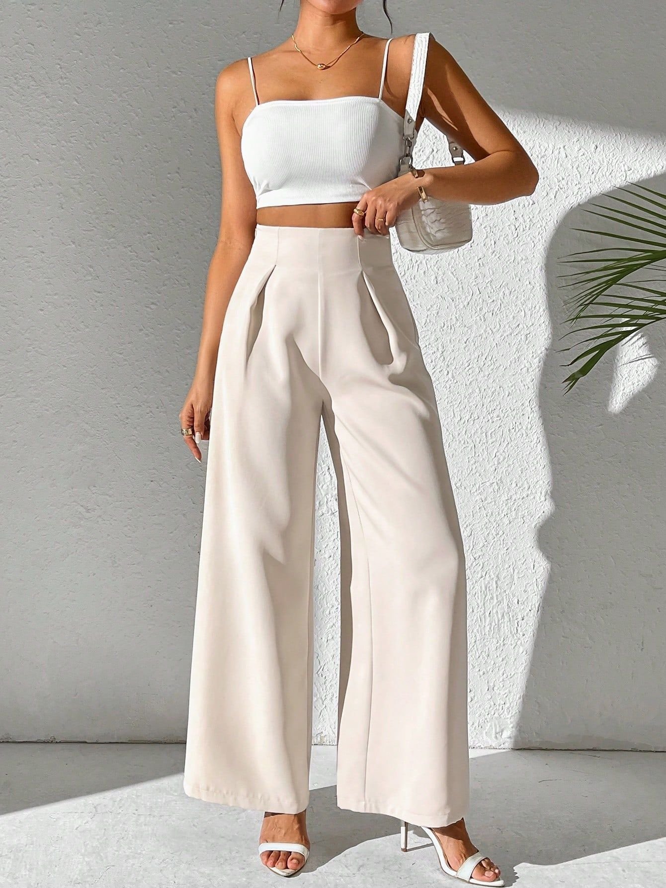 Cotton Plain Regular Fit Casual Pants