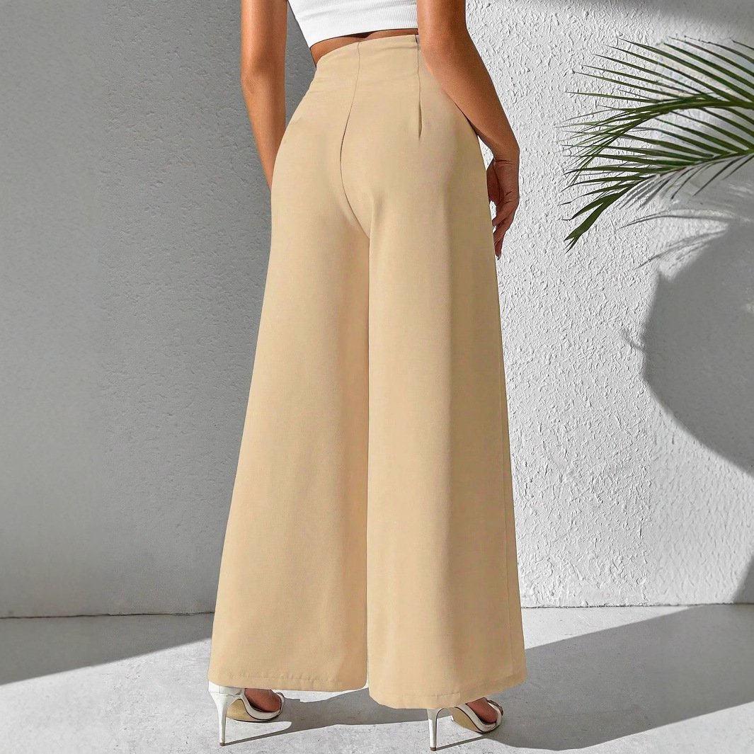 Cotton Plain Regular Fit Casual Pants