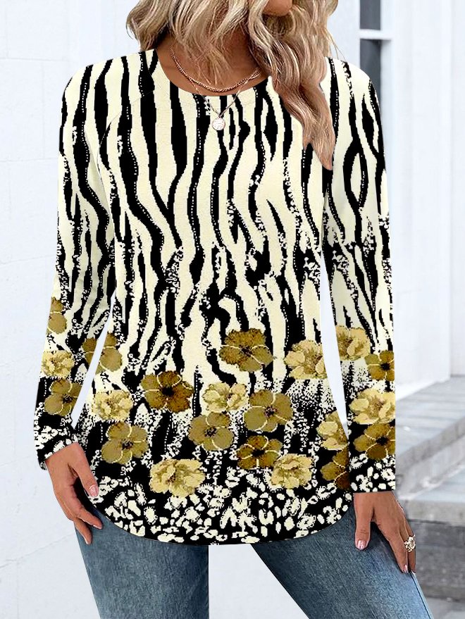 Animal Cotton Casual Regular Fit T-Shirt