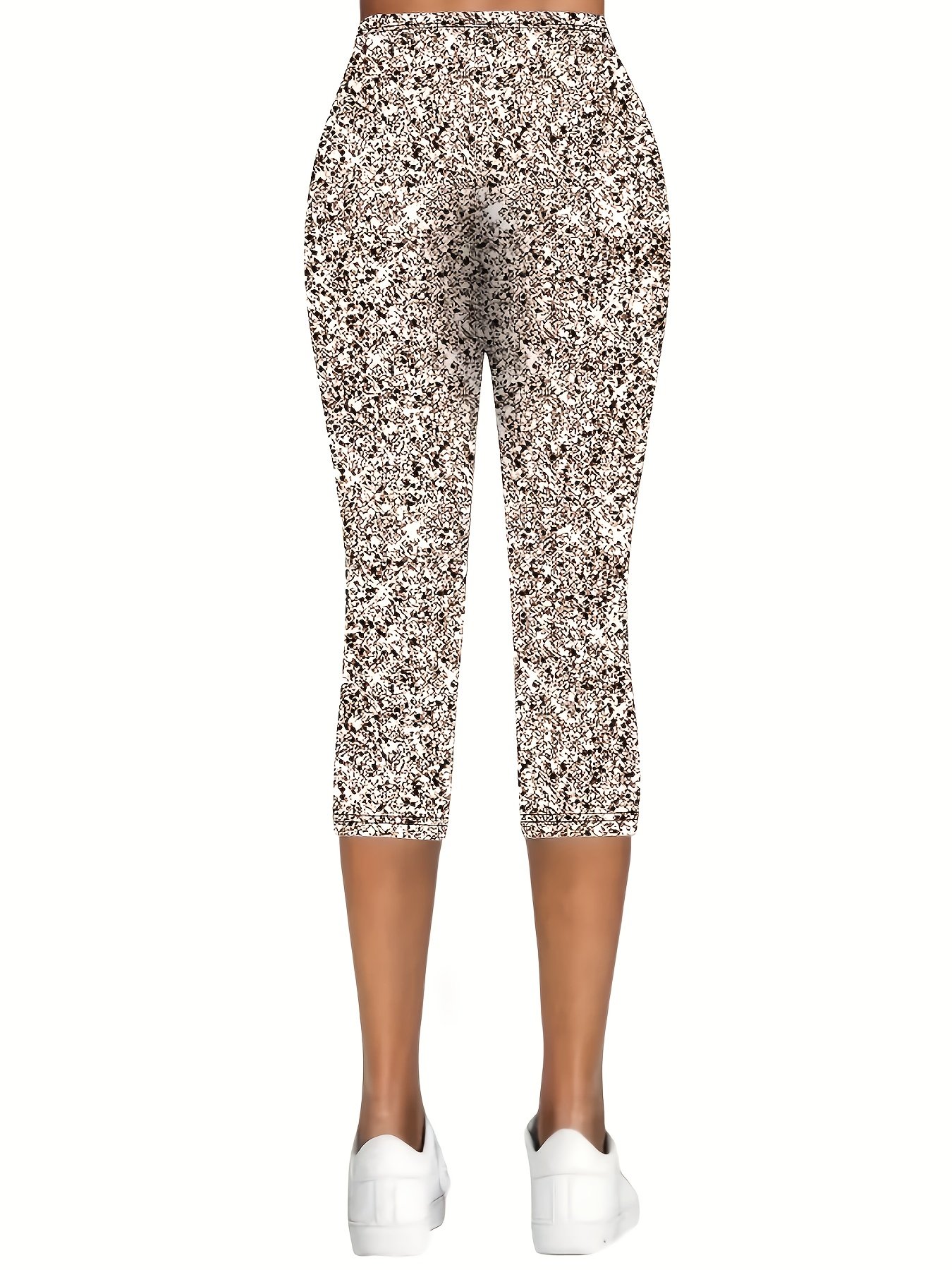 Women's Abstract Spring Print Casual Leggings