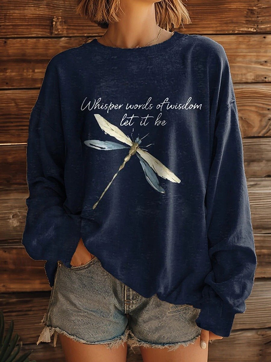 Women's Sweatshirt Animal Pattern Casual Long Sleeve Crew Neck Top Street Daily Print