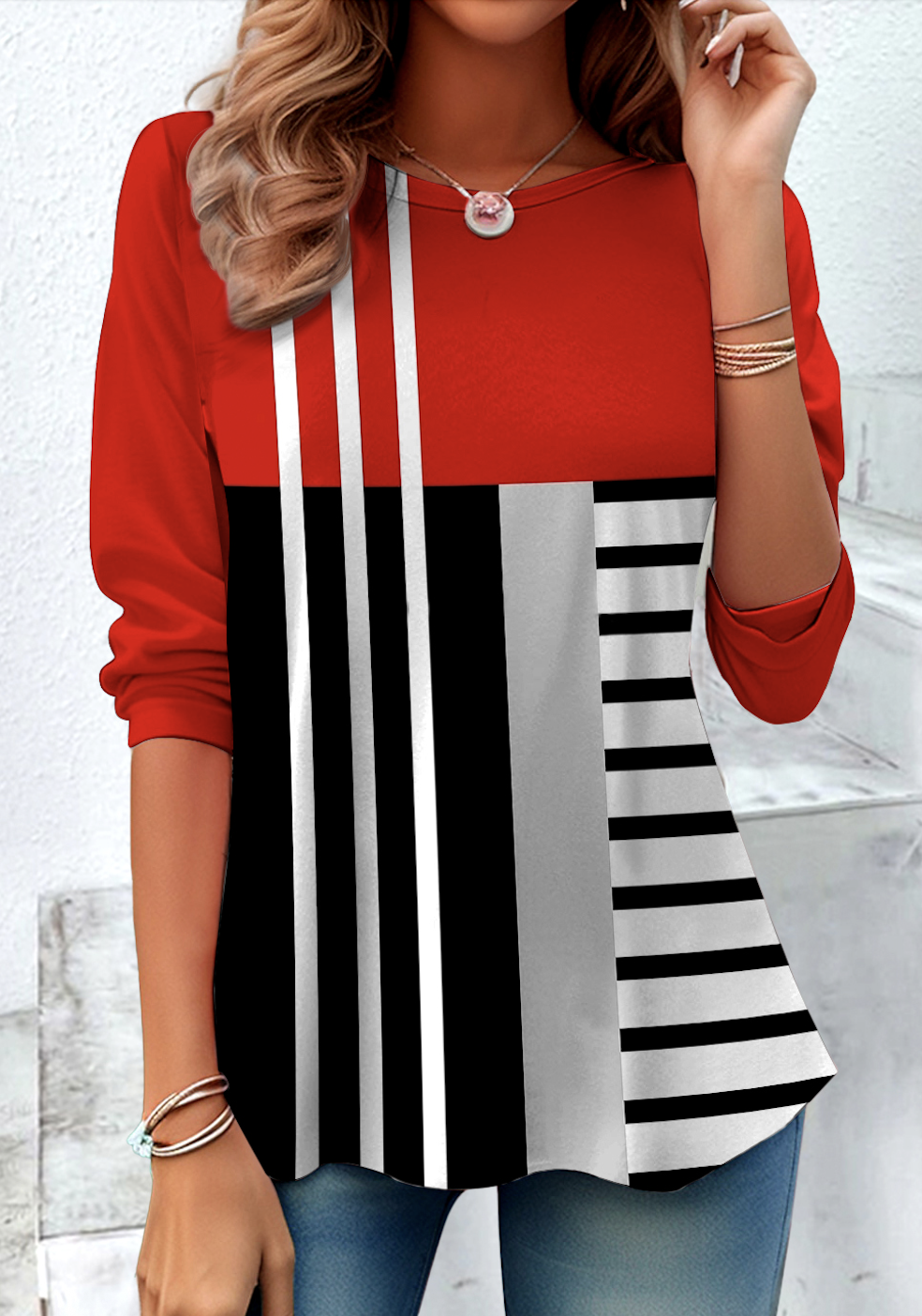Casual Plaid T-Shirt