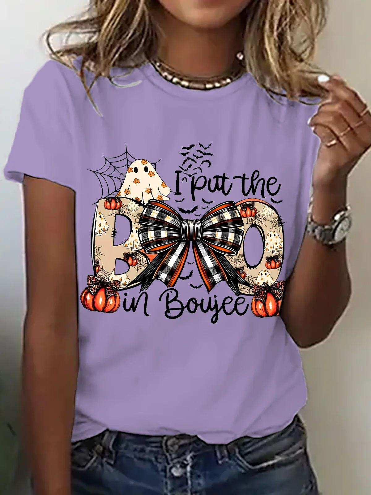 Women's I Put The Boo in Boujee Halloween T-Shirt