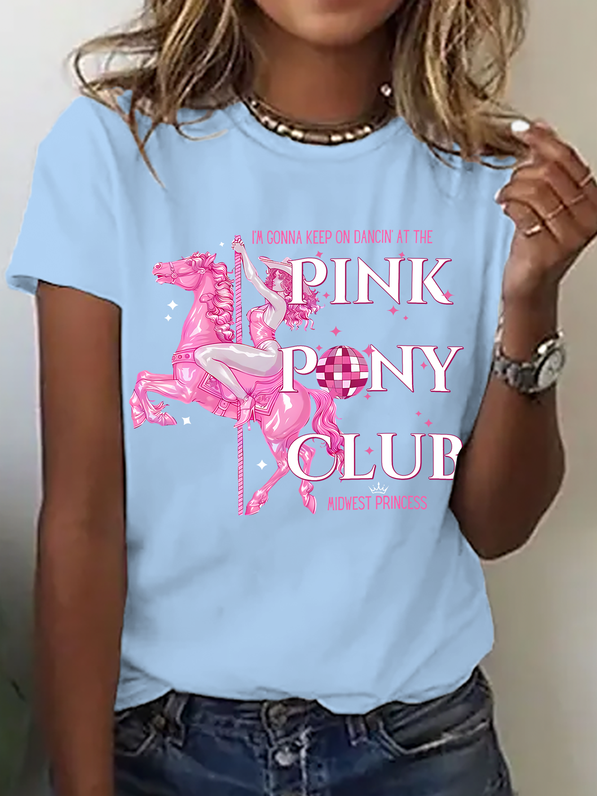 Women's  Im Gonna Keep On Dancin At The Pink Pony Club Shirt