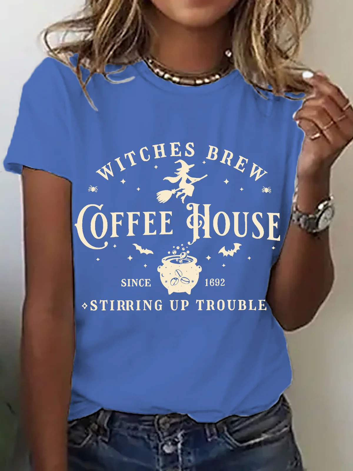 Women's Halloween Salem Witches Coffee T-Shirt