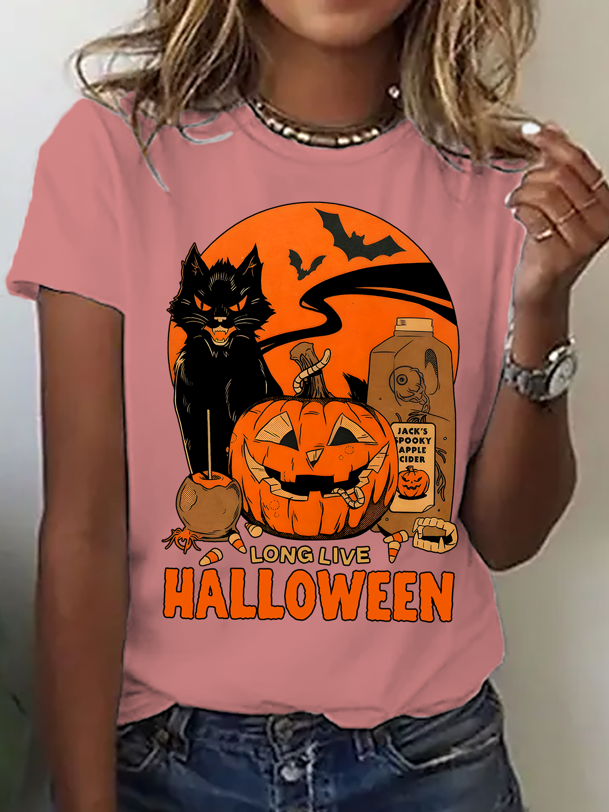 Women's Retro Halloween Horror Season T-Shirt