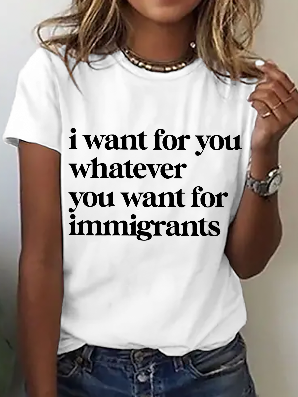 Defend Immigrants Print T-Shirt