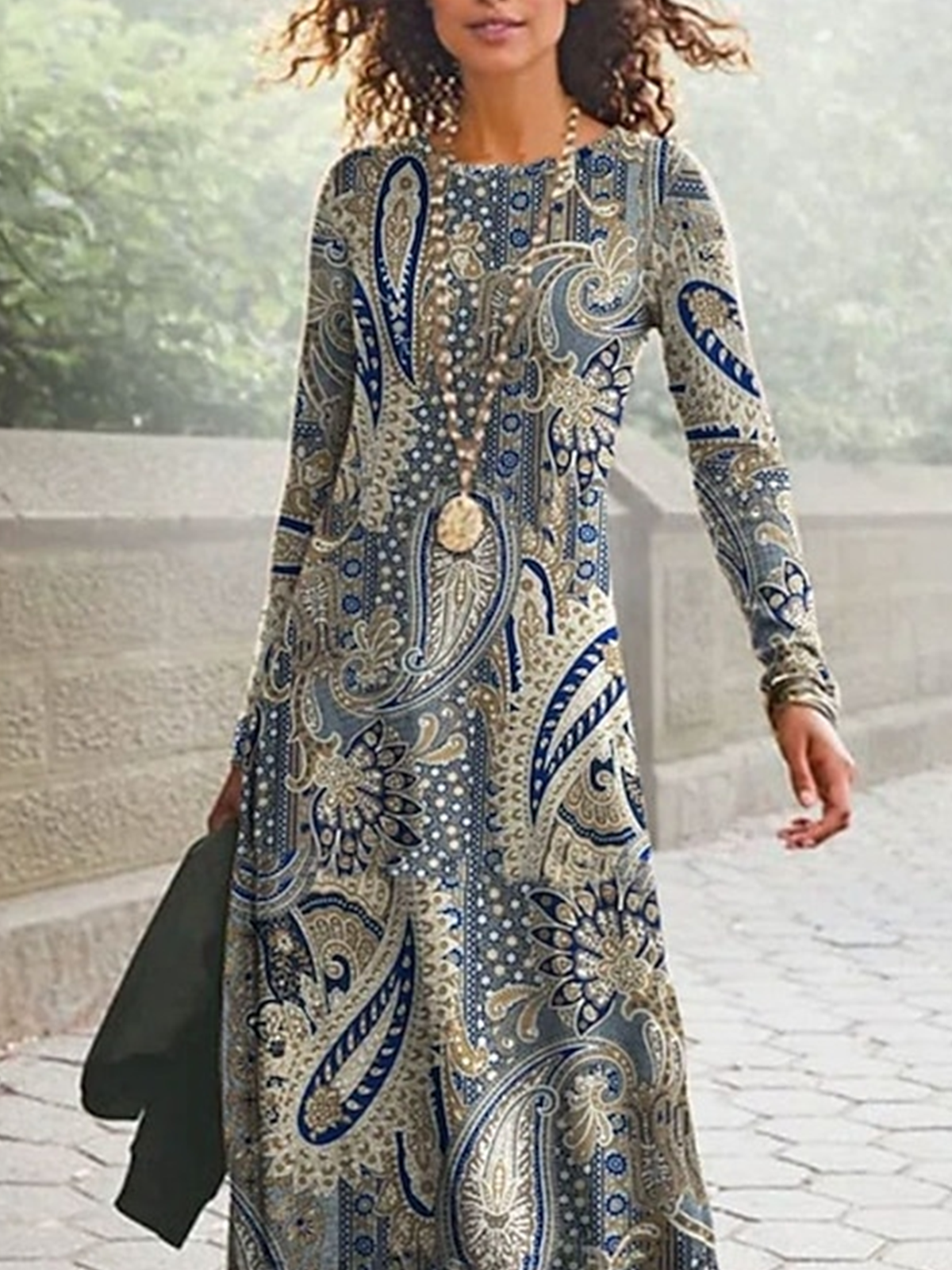 Ethnic Casual Dress With No