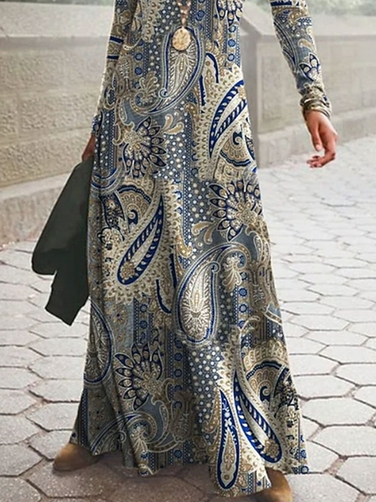 Ethnic Casual Dress With No