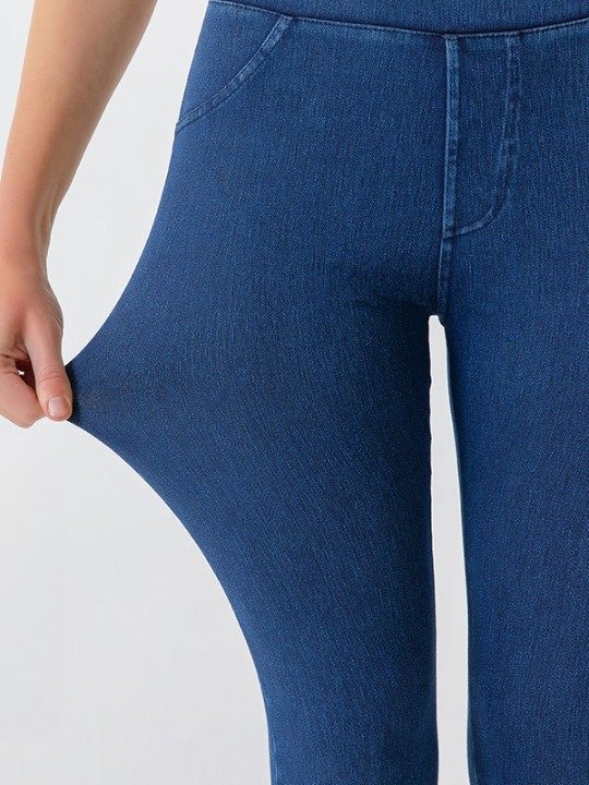 Slim-fitting Pocket Denim Yoga Pants With Hip-lifting Stretch Pants For Women With High Waist And Tummy-controlling Barbie Pants Leggings
