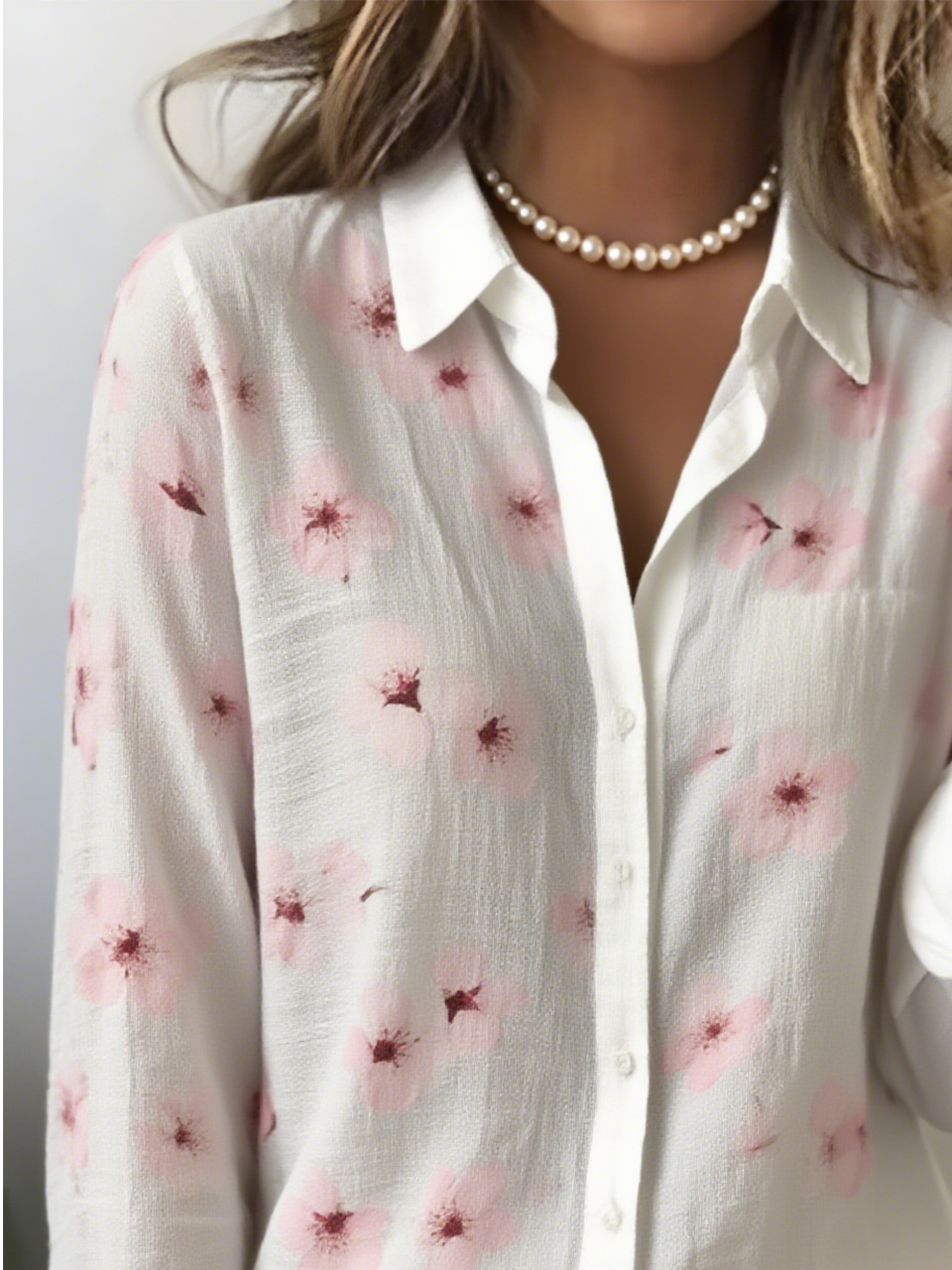 Women's Artistic Floral Design Daily Long Sleeve Shirt Spring and Autumn