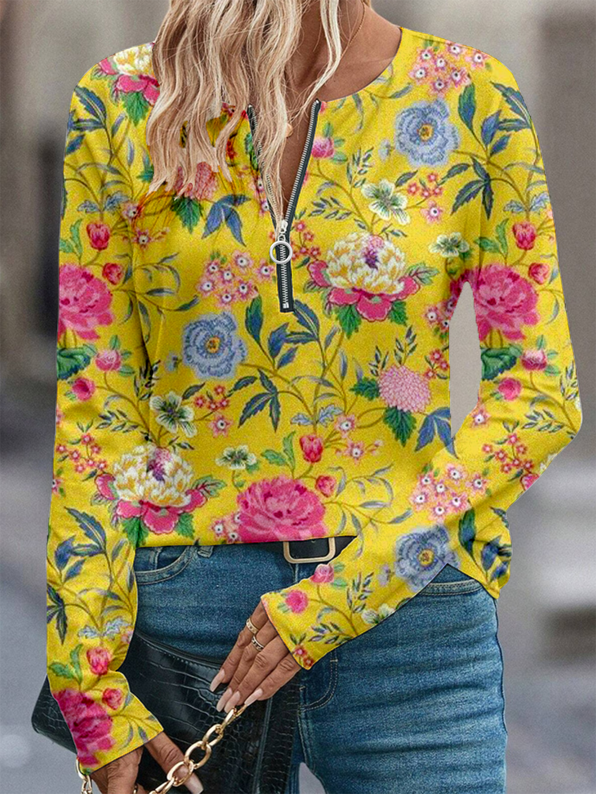 Women's Artistic Floral Pattern Long Sleeve T-shirt Fashion Modern Daily Weekend